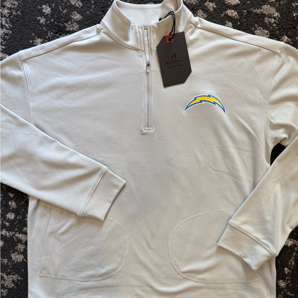 Antigua San Diego Chargers lightweight 1/4 Zip Sweatshirt